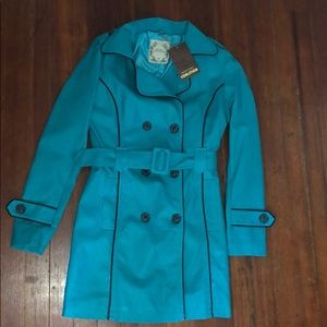 Brand New faux leather trench coat